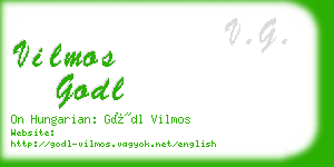 vilmos godl business card